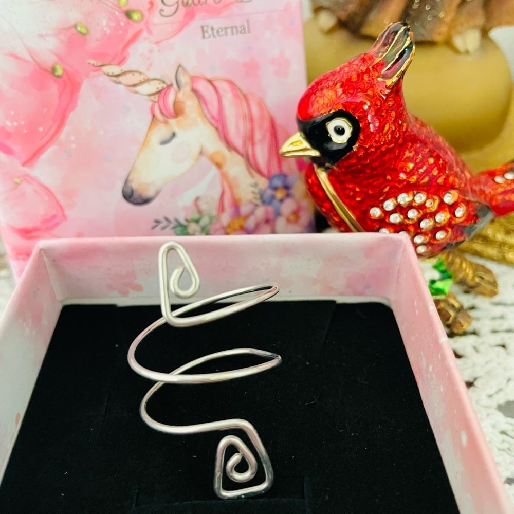 Silver Spiral Ring - Picture 5 of 8